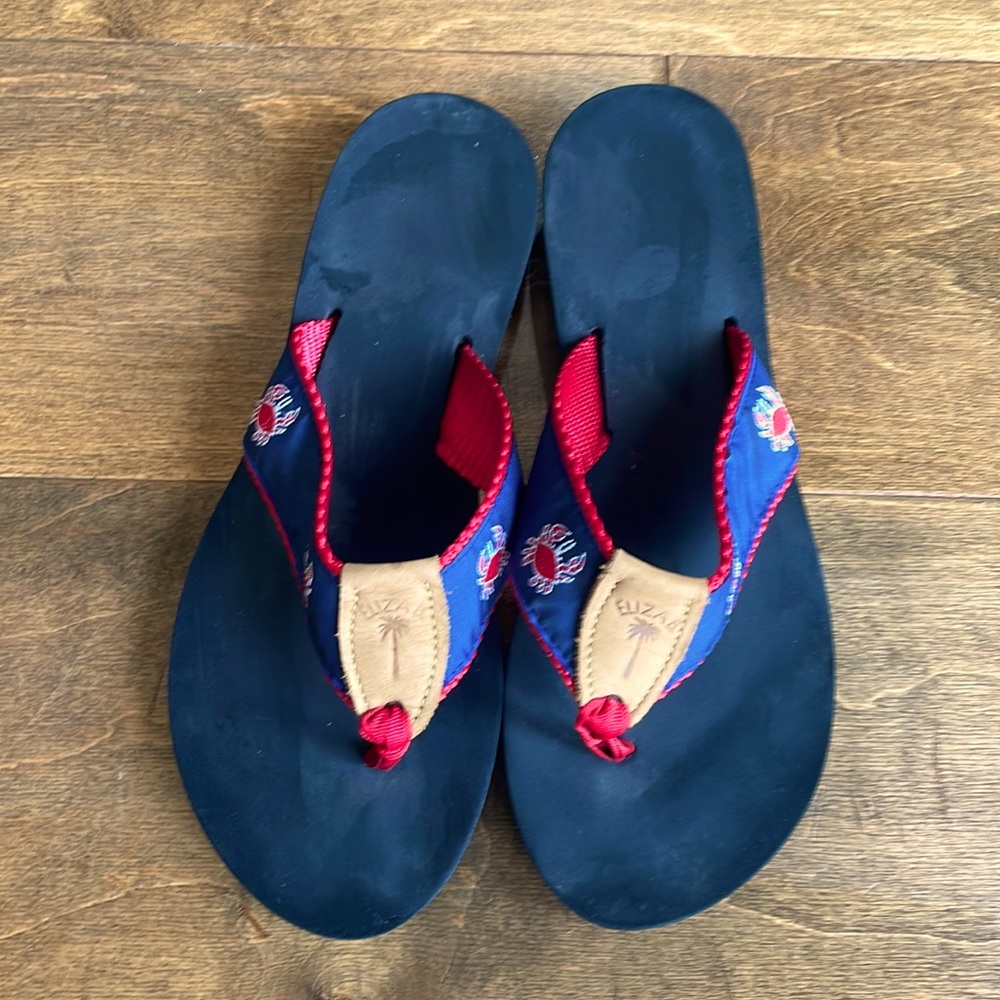 Eliza B flip crab flip flops